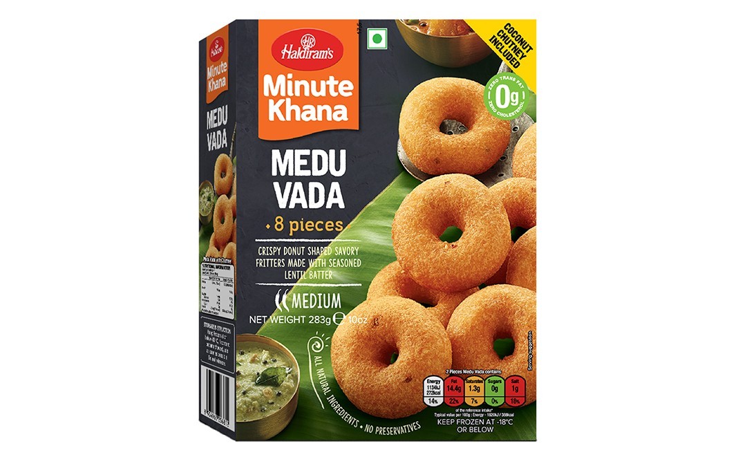 Haldiram's Minute Khana Medu Vada   Box  283 grams